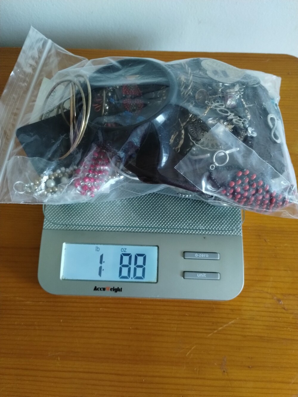 1.88 Pound Mixed Jewelry Wearable And For Crafting